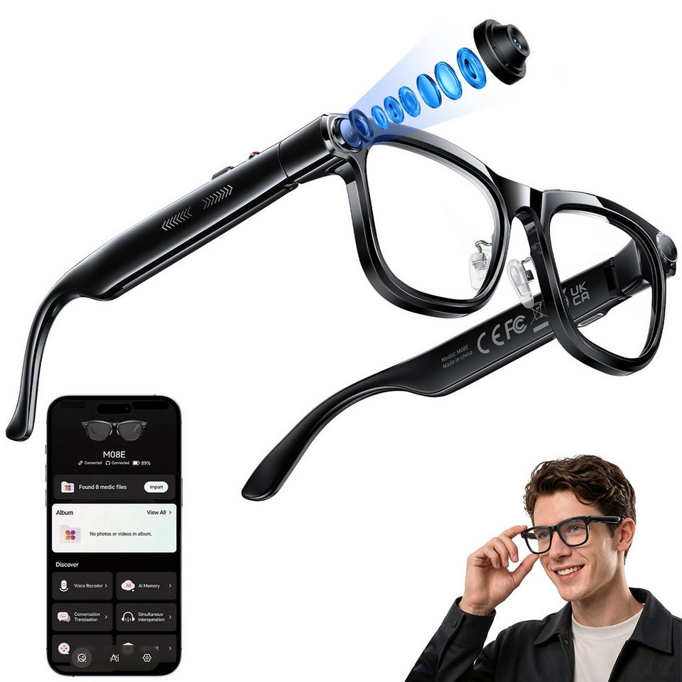 Photography Lighting Gear - AI Smart Glasses with ChatGPT Real-Time