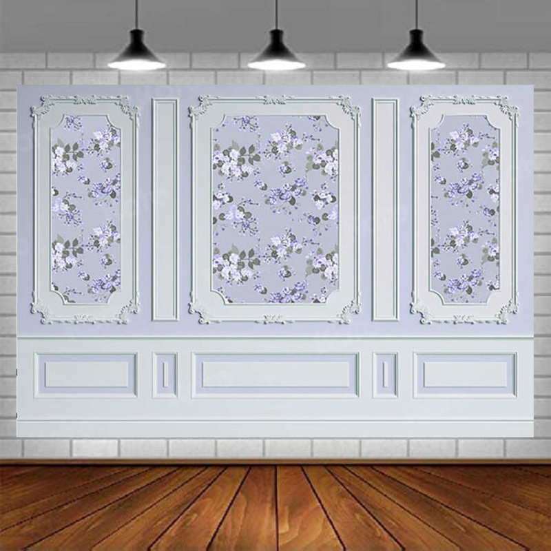 Photography Lighting And Backdrop - Light Blue Photo Photography Backdrop Flowers