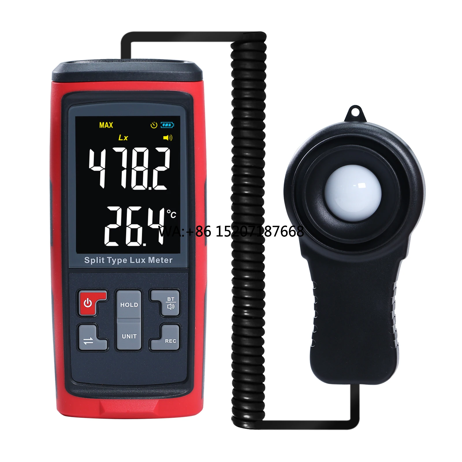 Photography Types Of Lighting - Digital Split Type Lux Light Illuminometer