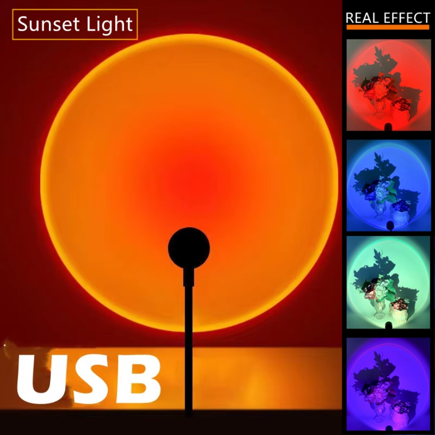 Photography Lighting Mood - Led 5V Colorful USB Sunset Lamp