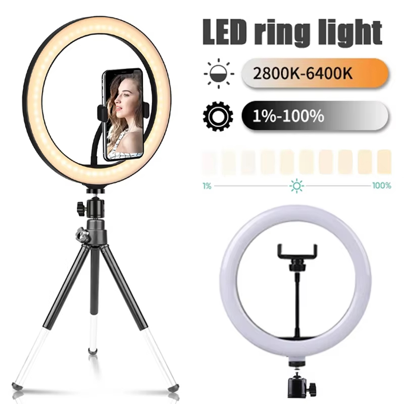 Photography Lighting Tent - 10 inch Selfie Ring Light Photography