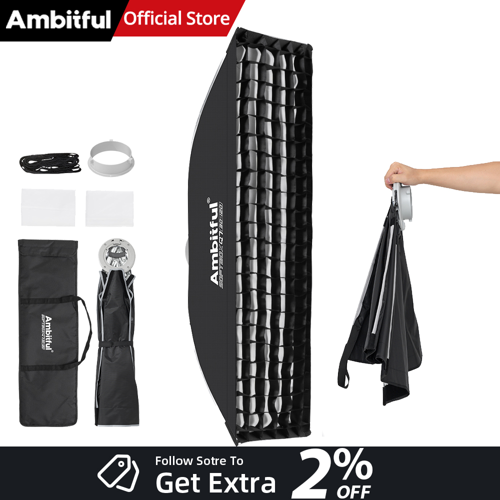 Photography Lighting Product - AMBITFUL Q7-II 30*120cm Bowens Mount Strip