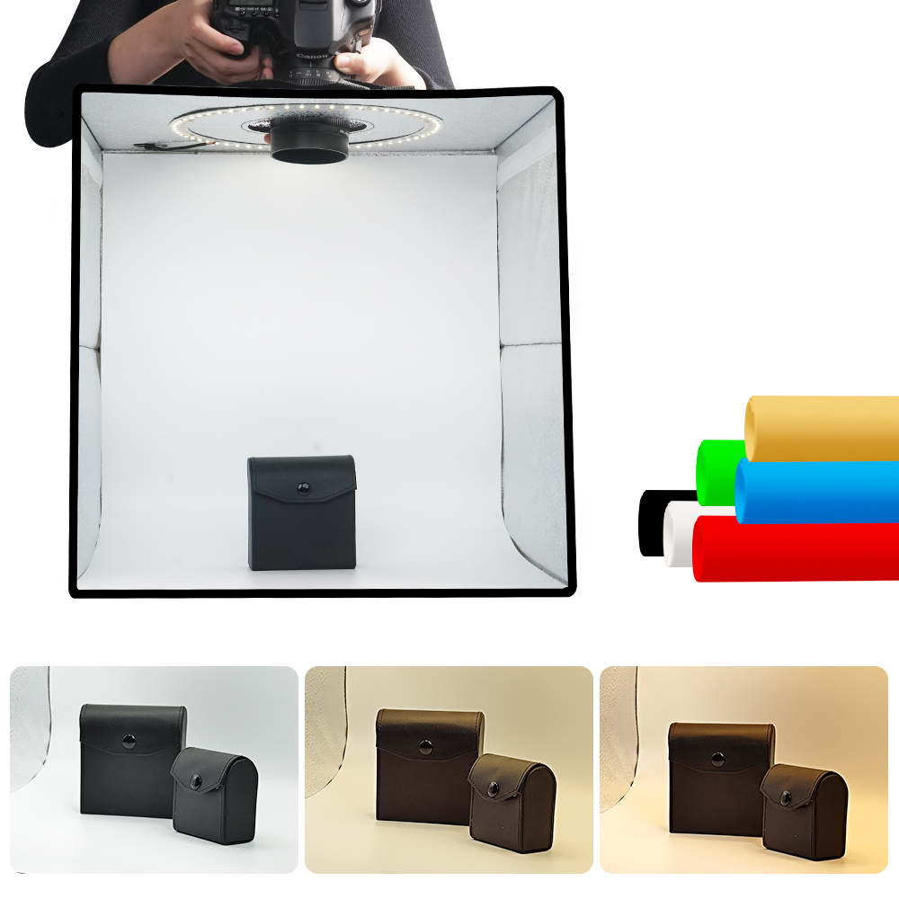 Photography Lighting And Backdrop Kits - Lightdow Dimmable Photo Box LED Light