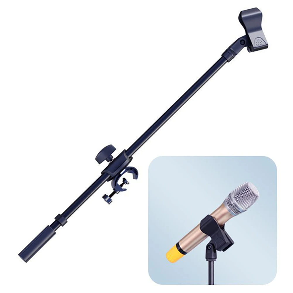 Boom Arm Stand - Metal Microphone Stand Adjustable Boom Arm