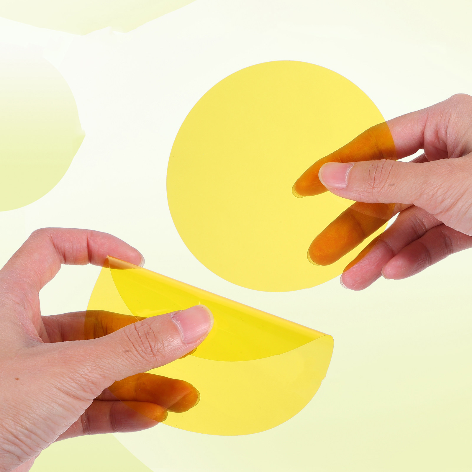 Photography Lighting Mood - 5Pcs Color Gel Sheets Yellow Photography
