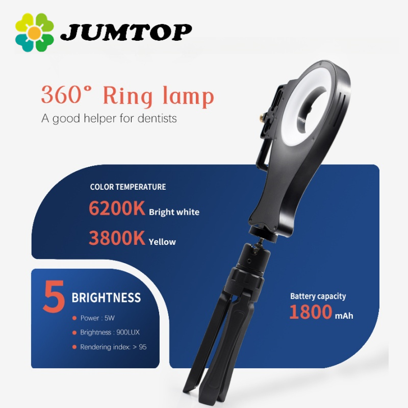 Photography Lighting Lamp - JUMTOP Portable Dental Photography Oral Filling