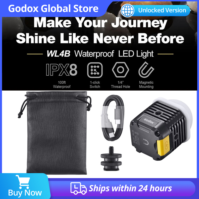 Photography Lighting App - in Stock Godox WL4B 5600K Waterproof