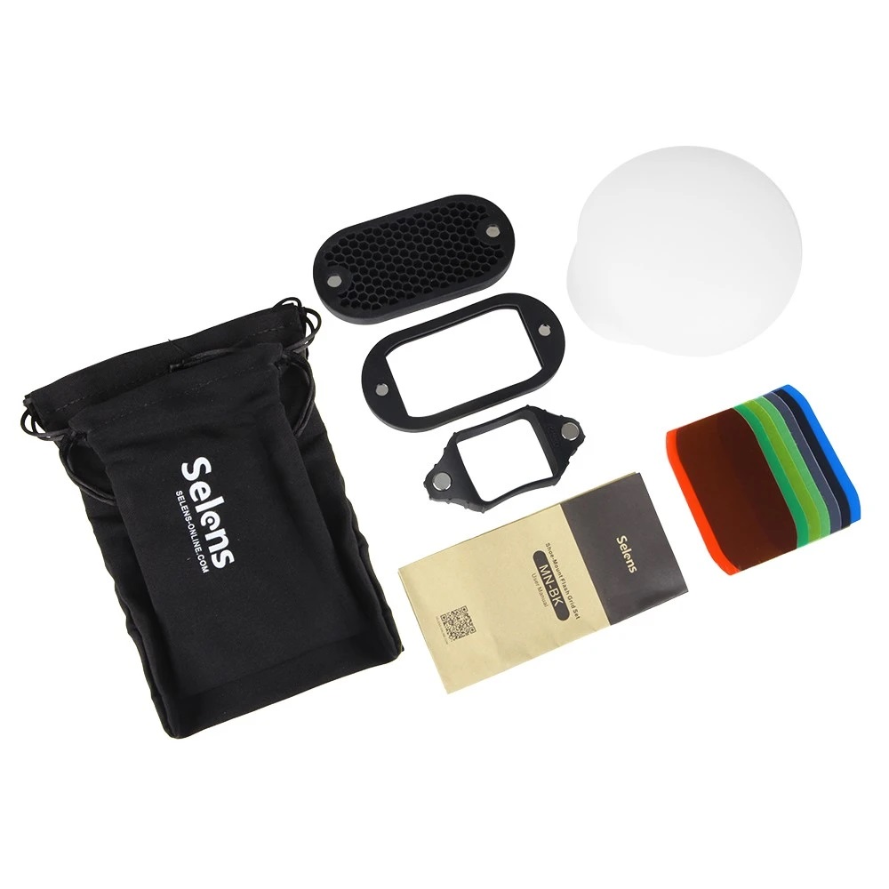 Selens 7 Color Filters Honeyco - огляд і ціна Snoot Flash Modifier