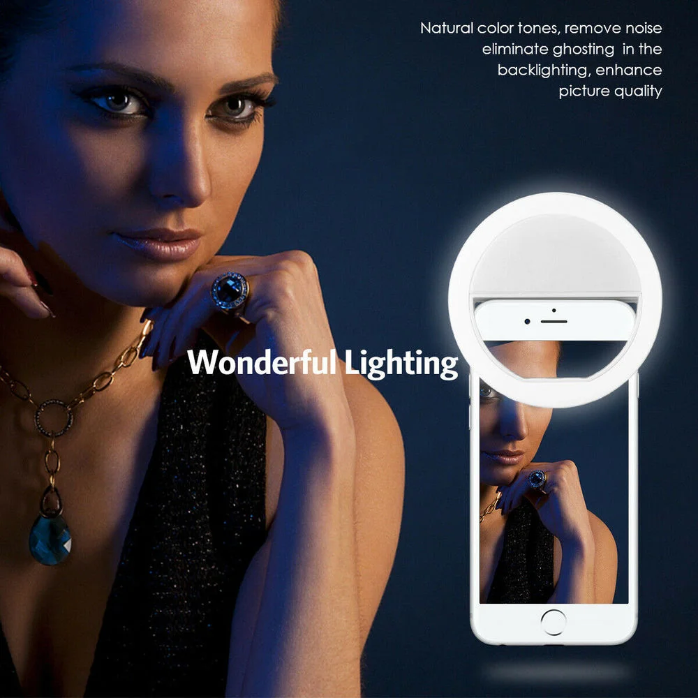 Rechargeable Clip On Selfie Ri - огляд і ціна Photography Lighting Product