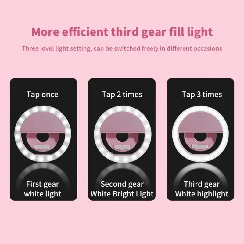 1-4pcs LED Selfie Ring Fill Li - огляд і ціна Photography Lighting Tent