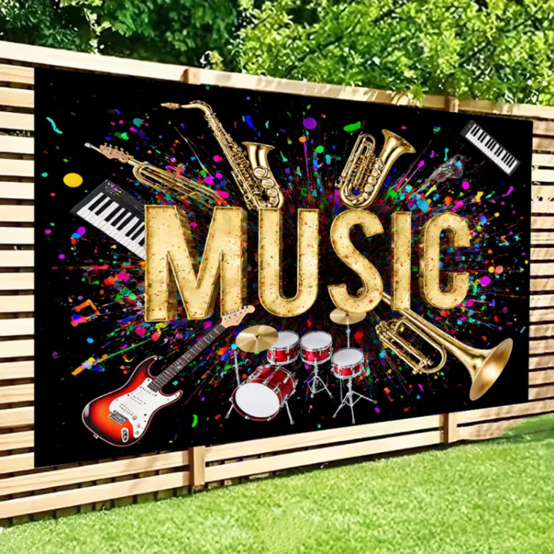 Vibrant Music Theme Glitter Pa - огляд і ціна Photography Lighting And Backdrop