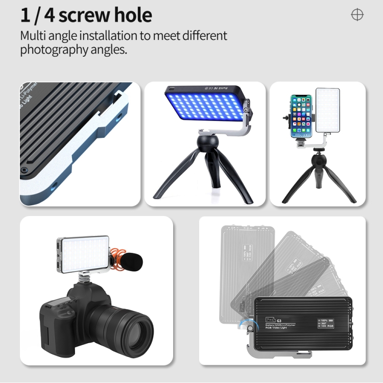 Pixel G3 Flat Panel RGB Fill L - огляд і ціна Photography Lighting Lamp