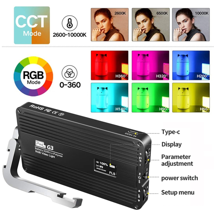 Pixel G3 Flat Panel RGB Fill L - огляд і ціна Photography Lighting Lamp