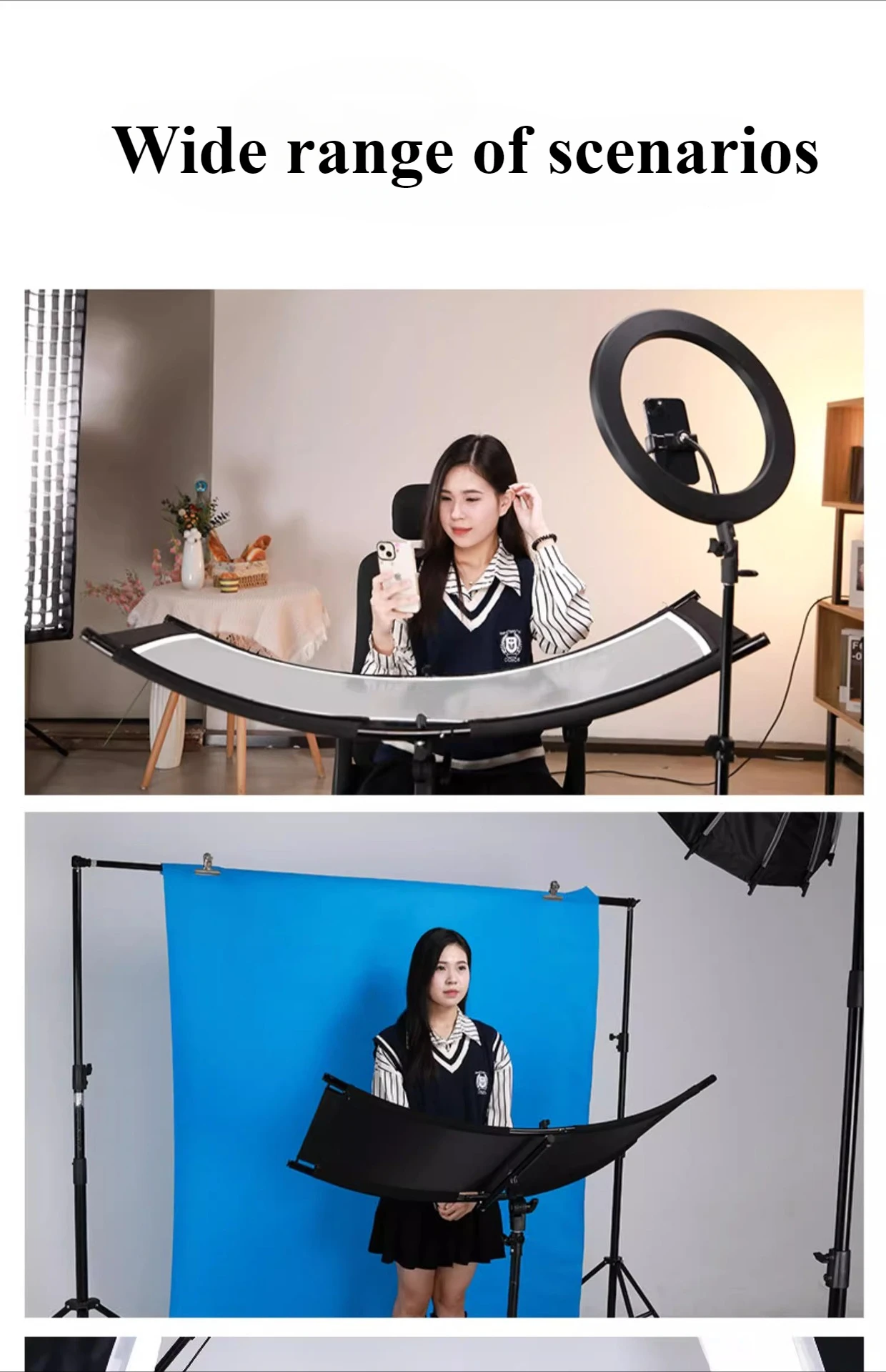4-Color Cloth U-Type Reflector - огляд і ціна Photography Types Of Lighting