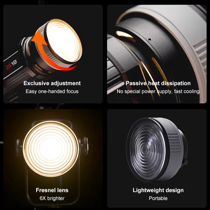 Fresnel Lens 15-55 Degree Adju - огляд і ціна Photography Lighting Product