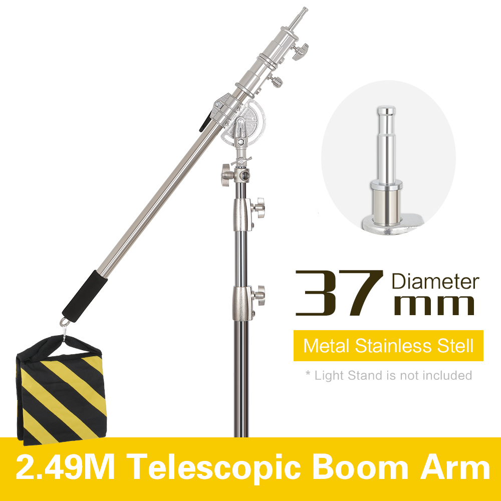 2.49M Length Cross Arm Stainle - огляд і ціна Boom Arm Stand