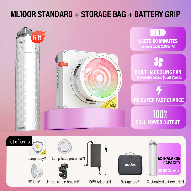 Godox ML100Bi/ML100R Bi-Color  - огляд і ціна Photography Lighting App