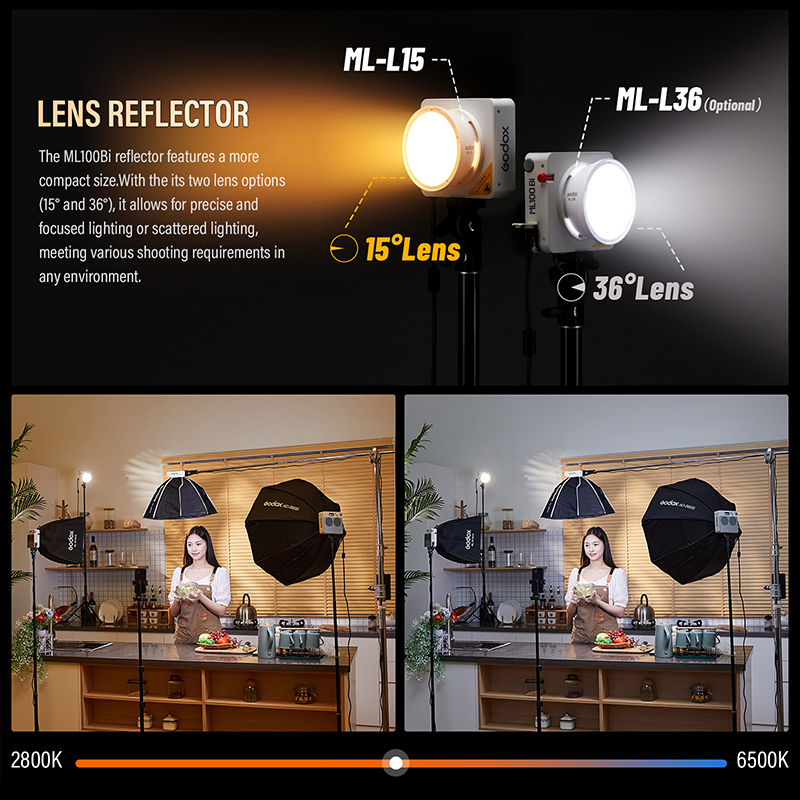 Godox ML100Bi/ML100R Bi-Color  - огляд і ціна Photography Lighting App