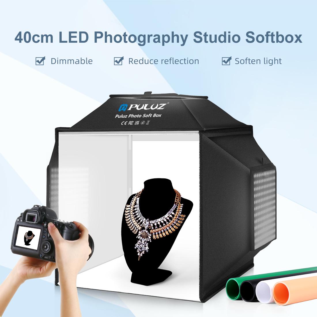 PULUZ 40cm Folding 72W 5500K S - огляд і ціна Photography Lighting And Backdrop Kits