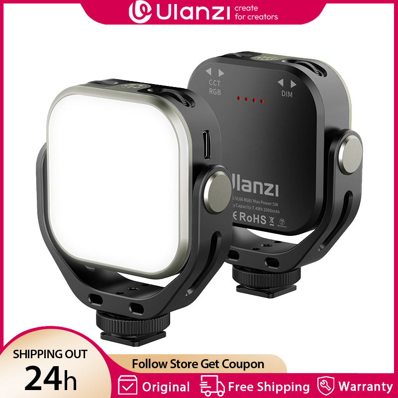 Ulanzi VL66 RGB Video Light 25 - огляд і ціна Photography Video Lighting Kit With Adjustable Tripod Stand