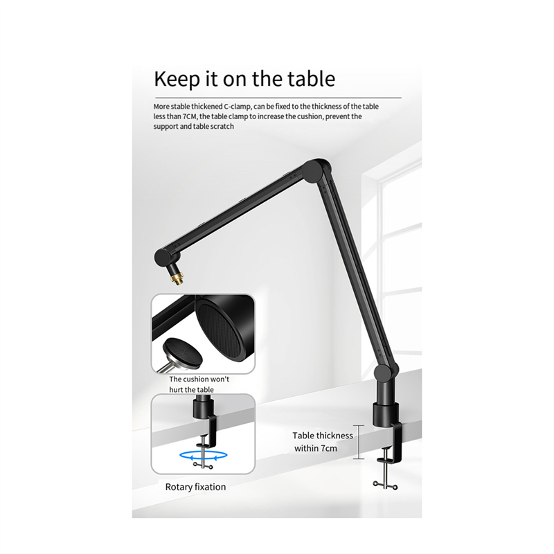 SYDS 360 Degree Adjustable Mic - огляд і ціна Boom Arm Stand