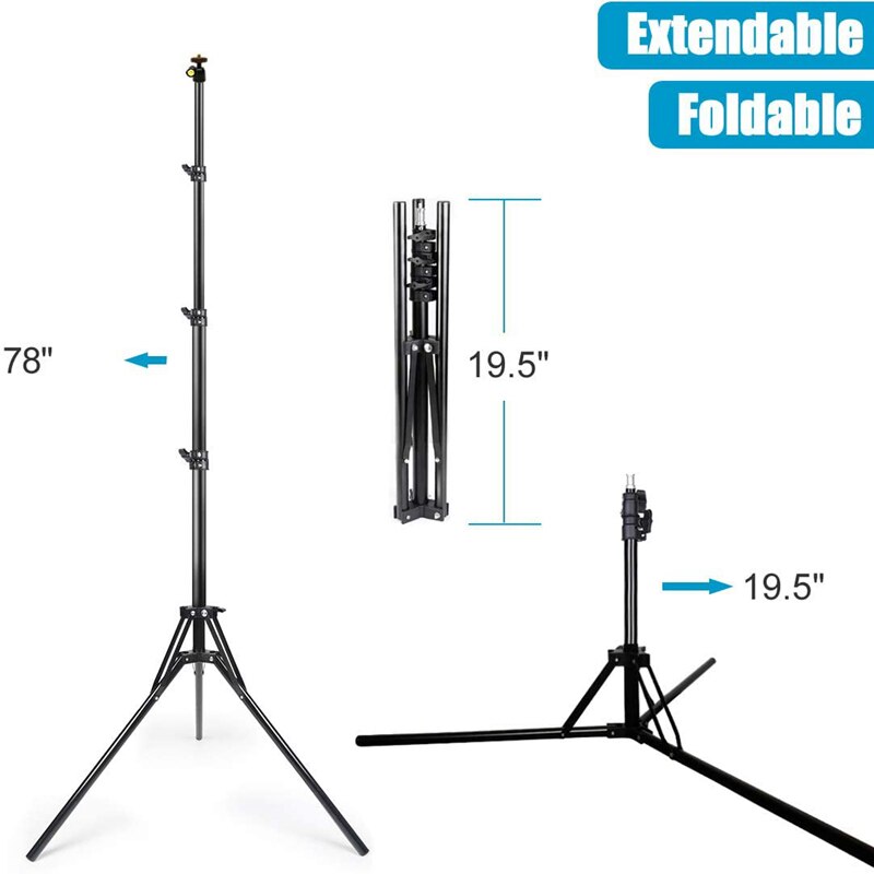 NAGNAHZ 78'' Photographic Ligh - огляд і ціна Photography Video Lighting Kit With Adjustable Tripod Stand