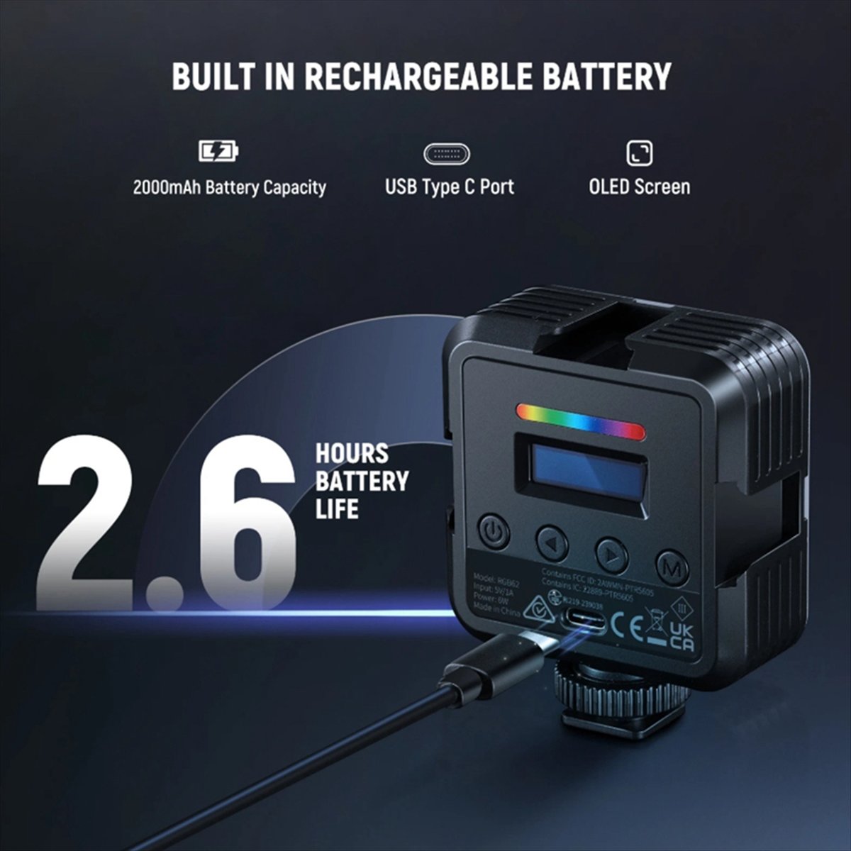 Top Magnetic RGB Video Light w - огляд і ціна Photography Lighting App