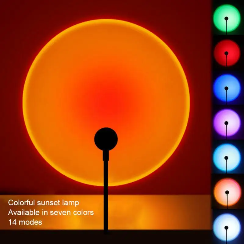 Led USB sunset lamp projector  - огляд і ціна Photography Lighting Mood
