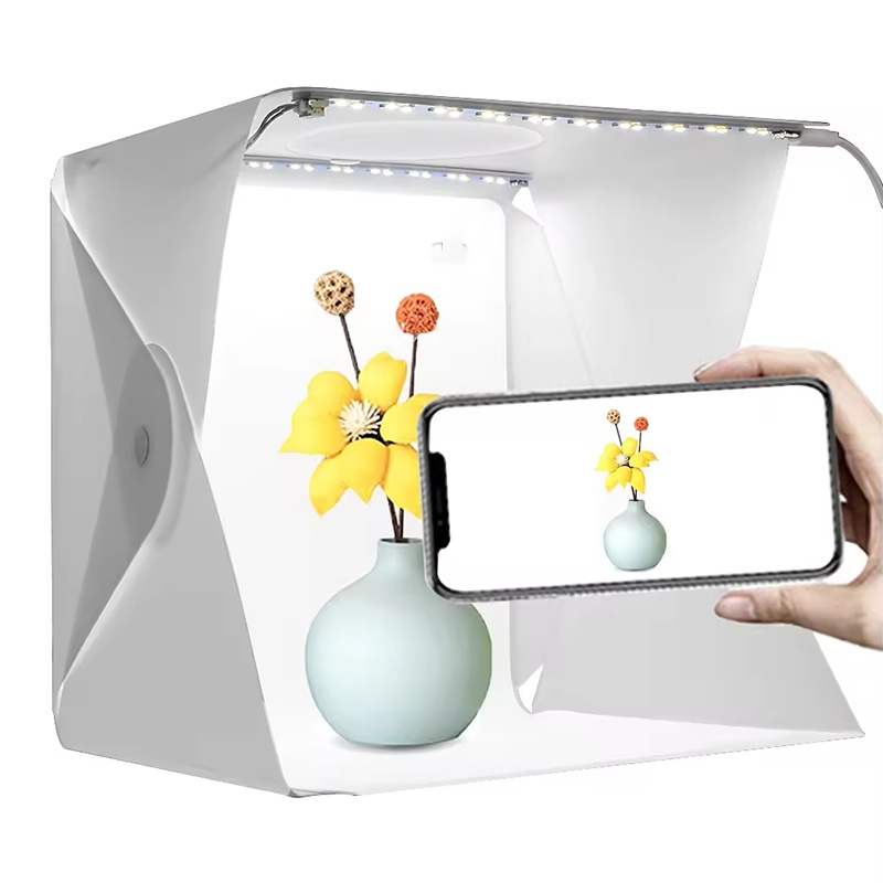 LED Light Photobox Folding Por - огляд і ціна Photography Lighting And Backdrop Kits