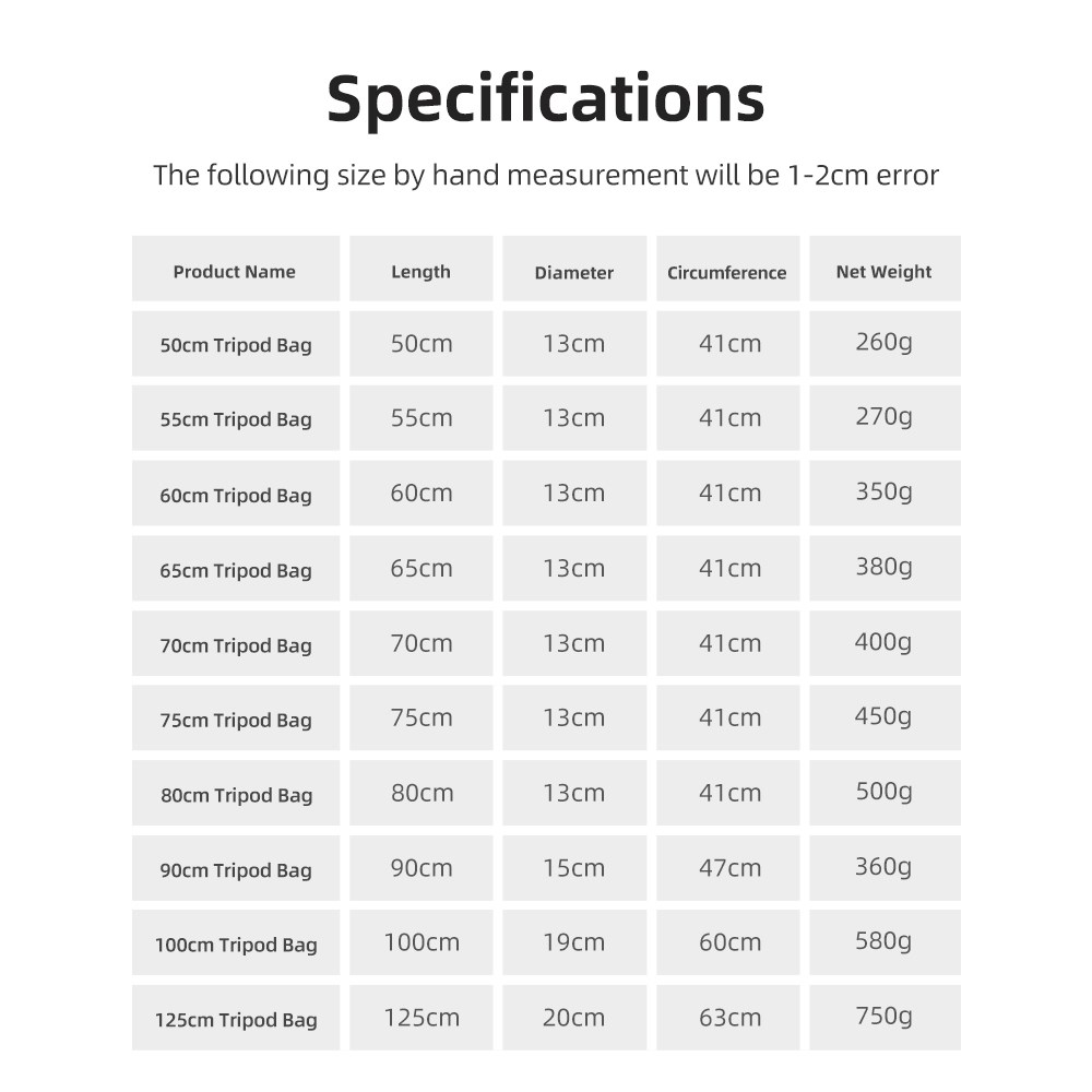 55/60/65/70/75/80/100/125cm Pa - огляд і ціна Photography Lighting Gear