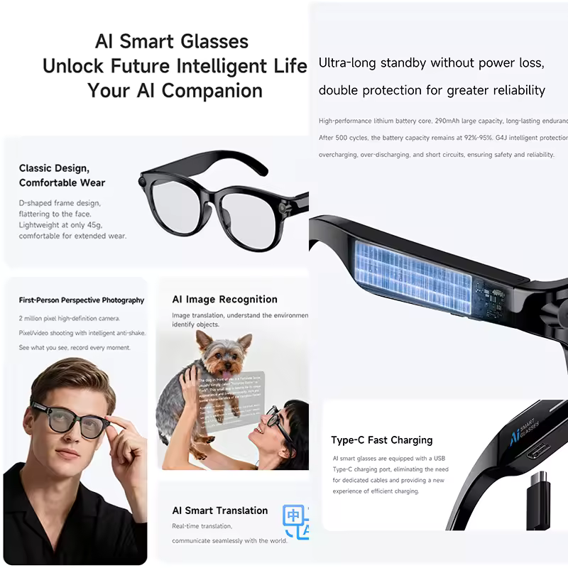 M89-S AI Smart Glasses Equippe - огляд і ціна Photography Lighting Gear