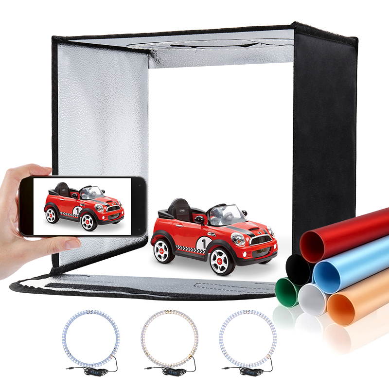 11.8x11.8inch Fold Photo Studi - огляд і ціна Photography Lighting And Backdrop Kits