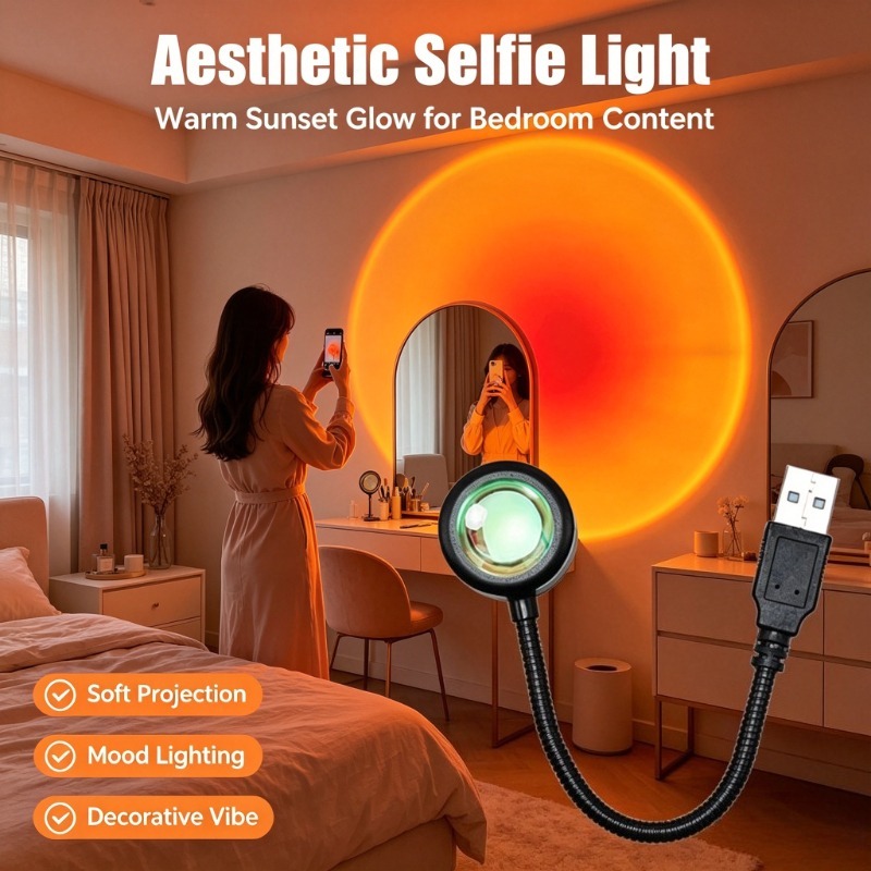 USB Sunset Lamp, Aesthetic Pro - огляд і ціна Photography Lighting Mood
