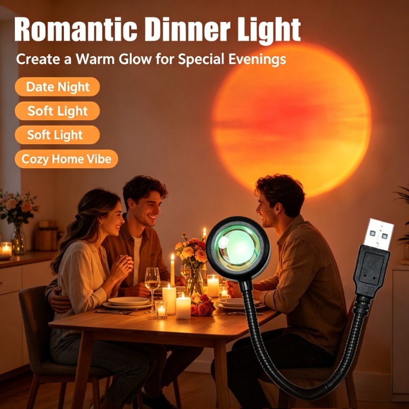 USB Sunset Lamp, Aesthetic Pro - огляд і ціна Photography Lighting Mood
