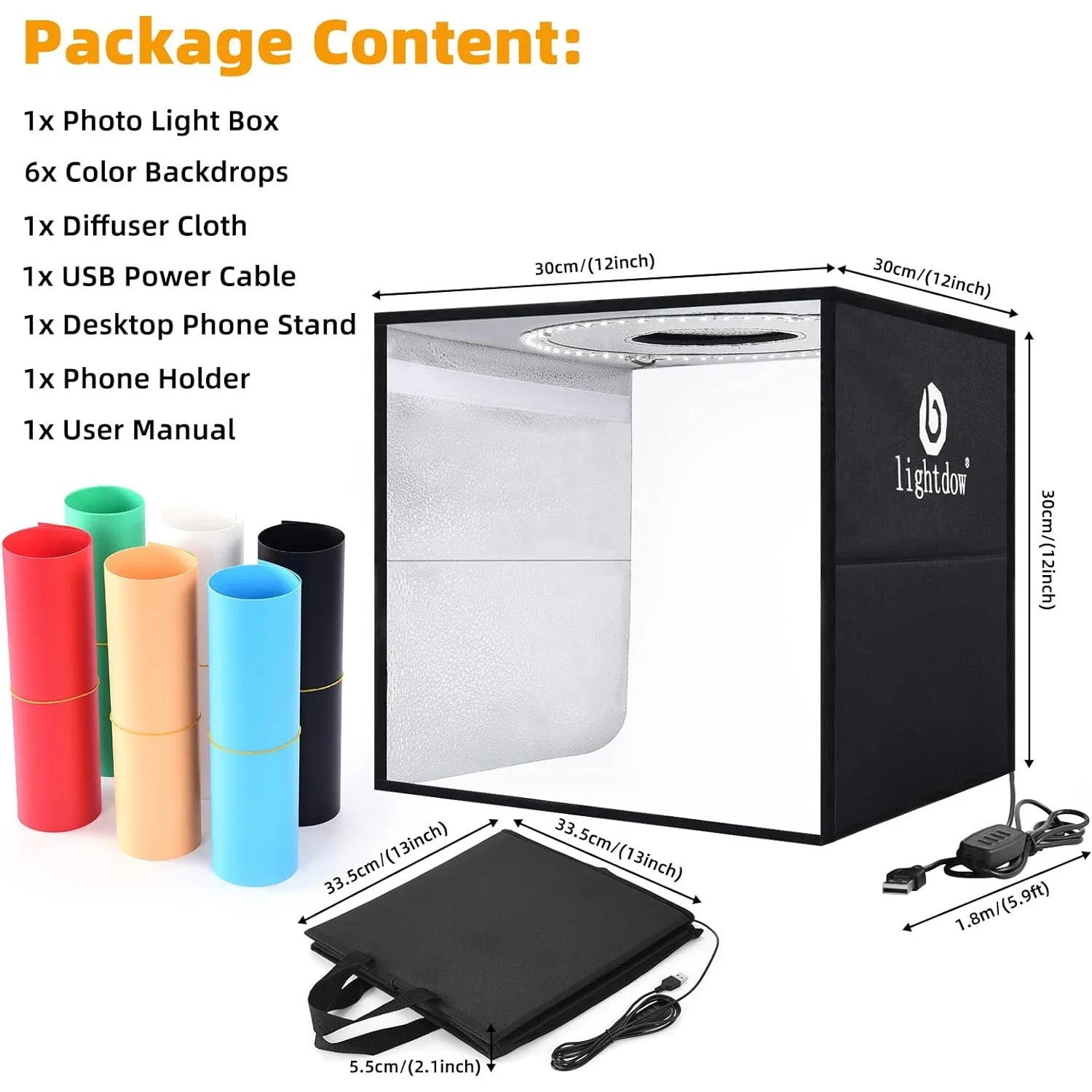 Lightdow Dimmable Photo Box LE - огляд і ціна Photography Lighting And Backdrop Kits