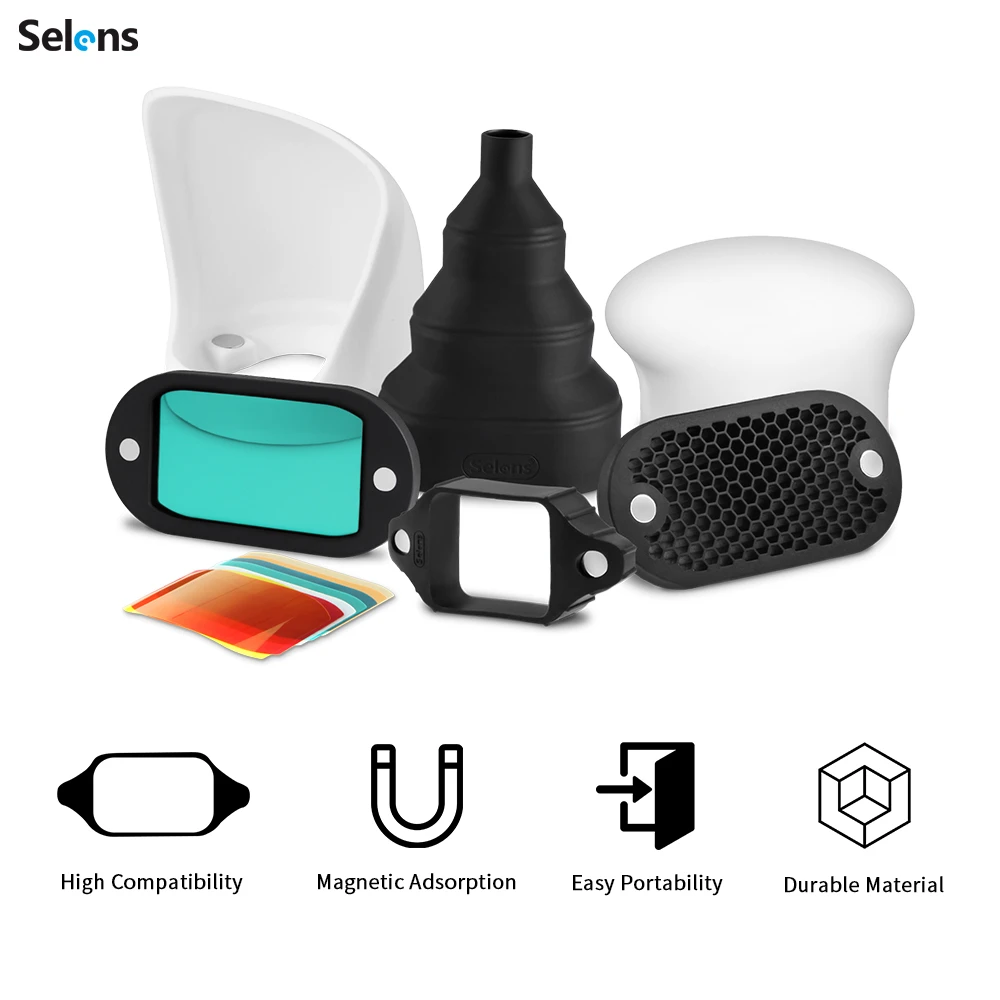 Selens Top Flash Magnetic Acce - огляд і ціна Snoot Flash Modifier