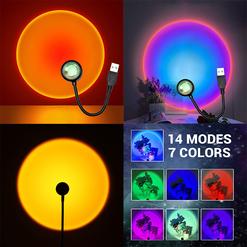 ZK40 LED Sunset Lamp Nightligh - огляд і ціна Photography Lighting Mood