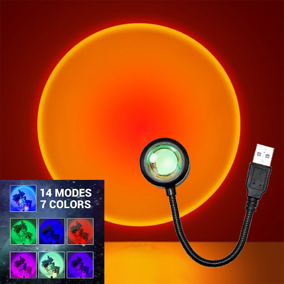 ZK40 LED Sunset Lamp Nightligh - огляд і ціна Photography Lighting Mood