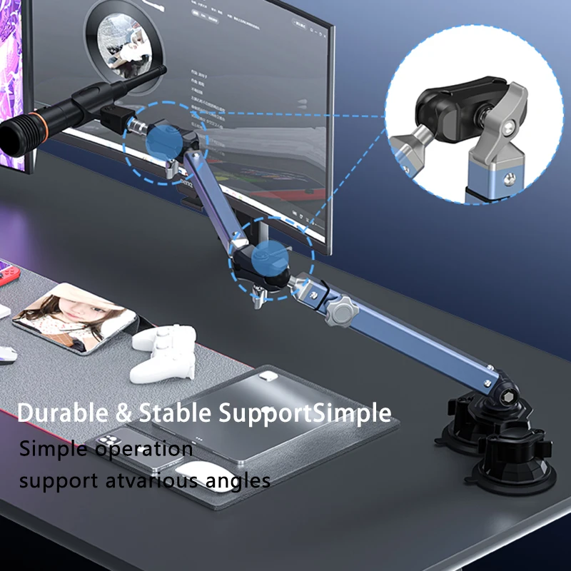 Professional Dual Suction Cup  - огляд і ціна Boom Arm Stand