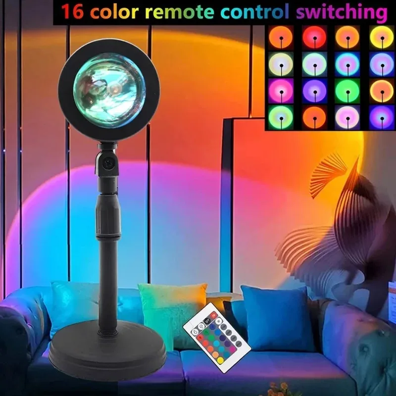 16 Color Sunset Lamp,RGB Mood  - огляд і ціна Photography Lighting Mood