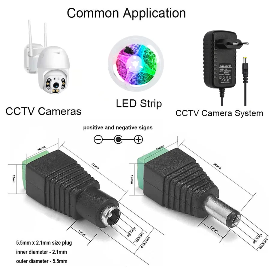 5pairs DC 12V Female And Male  - огляд і ціна Photography Lighting Gear