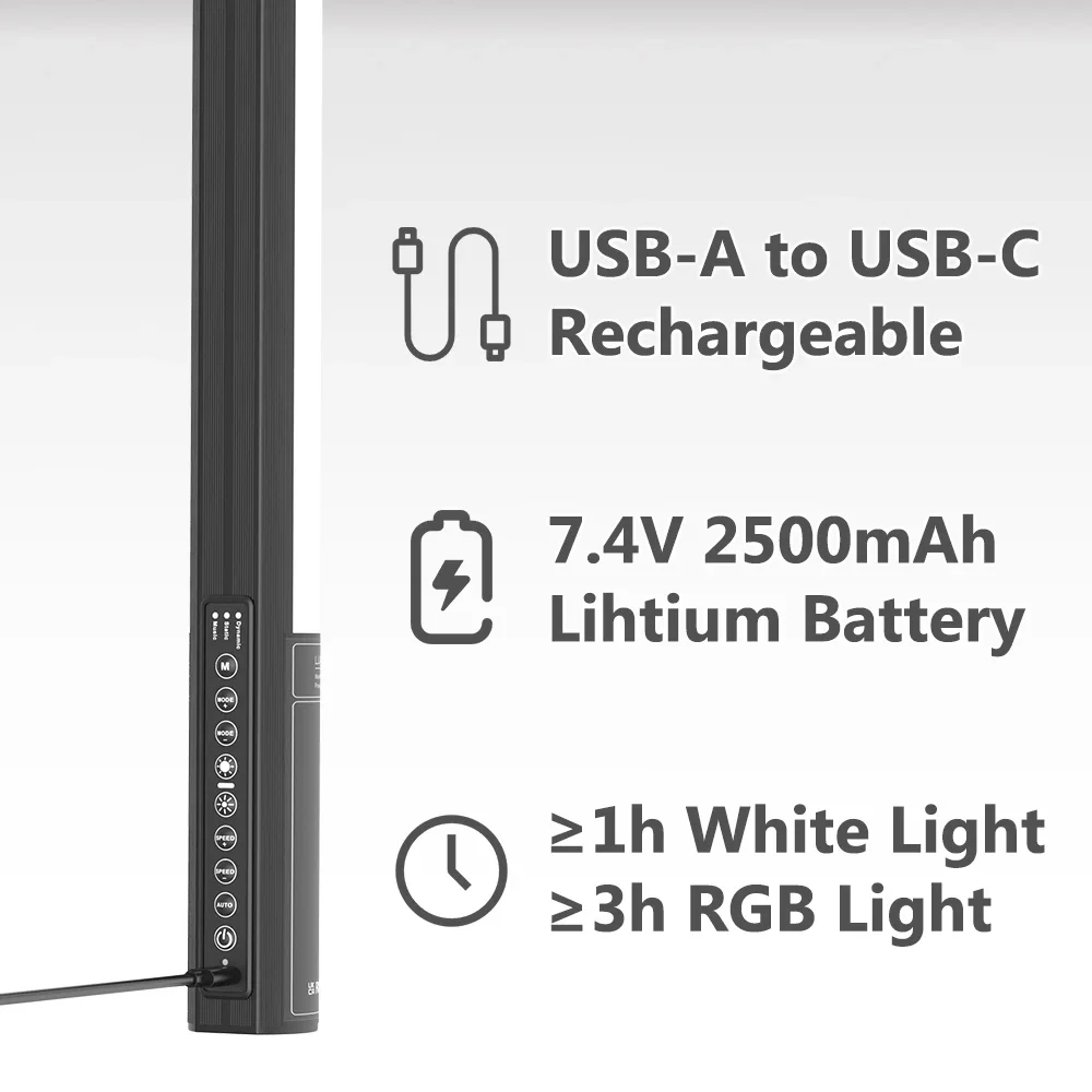 LUXCEO 120cm RGB LED Mood Ligh - огляд і ціна Photography Lighting Mood