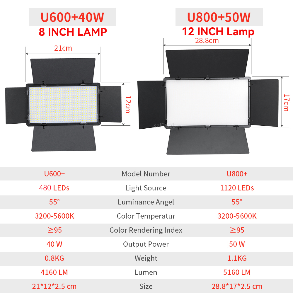 U800 U600 LED Photo Studio Vid - огляд і ціна Photography Lighting Board