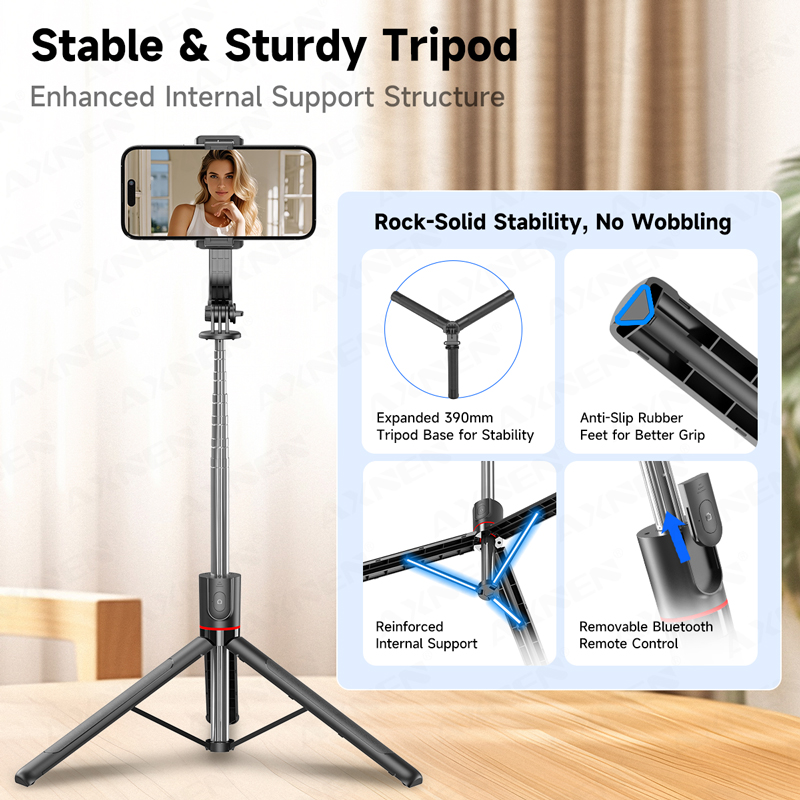 AXNEN F15 Extendable Selfie St - огляд і ціна Photography Video Lighting Kit With Adjustable Tripod Stand